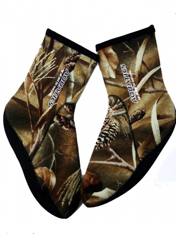 Носки Aquatics 5мм CAMO Открытая пора