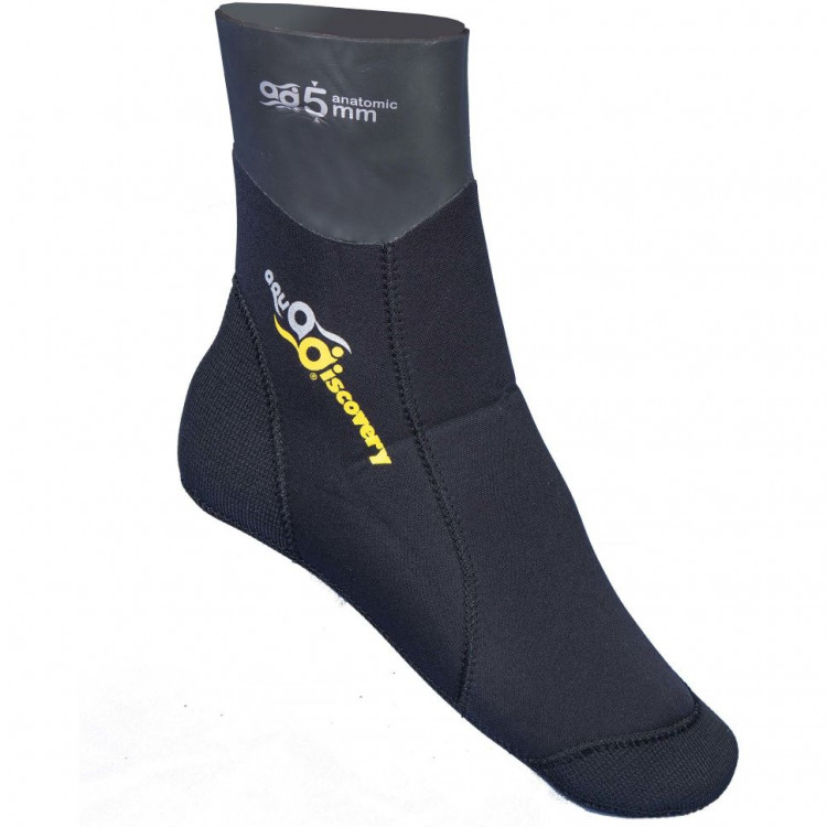 Носки Aquadiscovery Anatomic Lux (7 мм, 46/47, Черный) 