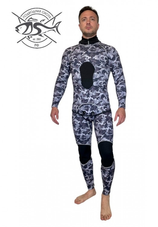 Гидрокостюм ПО.РФ "Camo Grey" 3мм