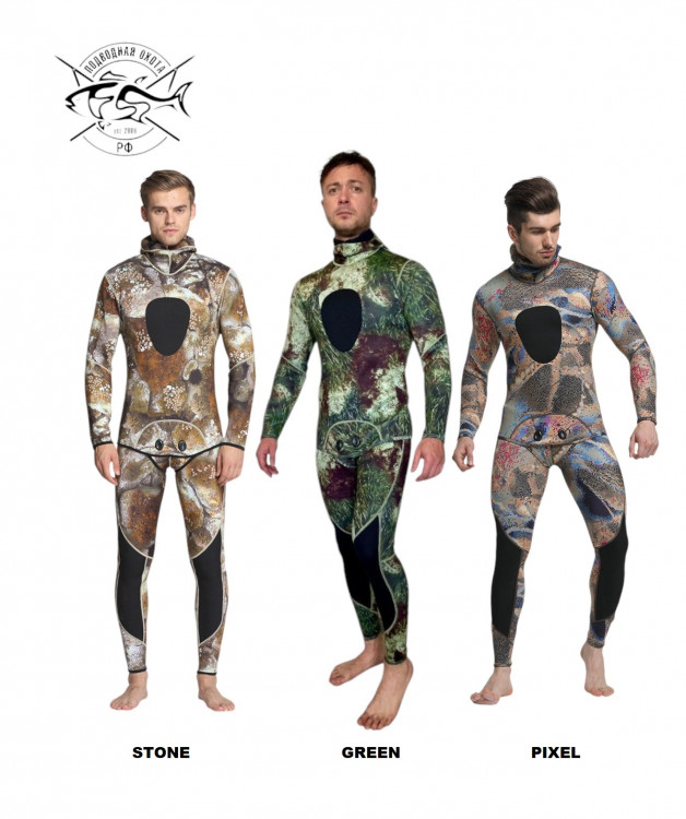 Гидрокостюм ПО.РФ "Camo" 3мм
