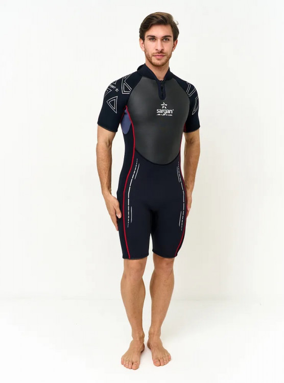 Гидрокостюм "NERO 2.0" Shorty men 3 mm красная отстрочка 